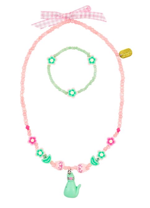 Ketten- und Armbandset Myranne pink - Bild 1