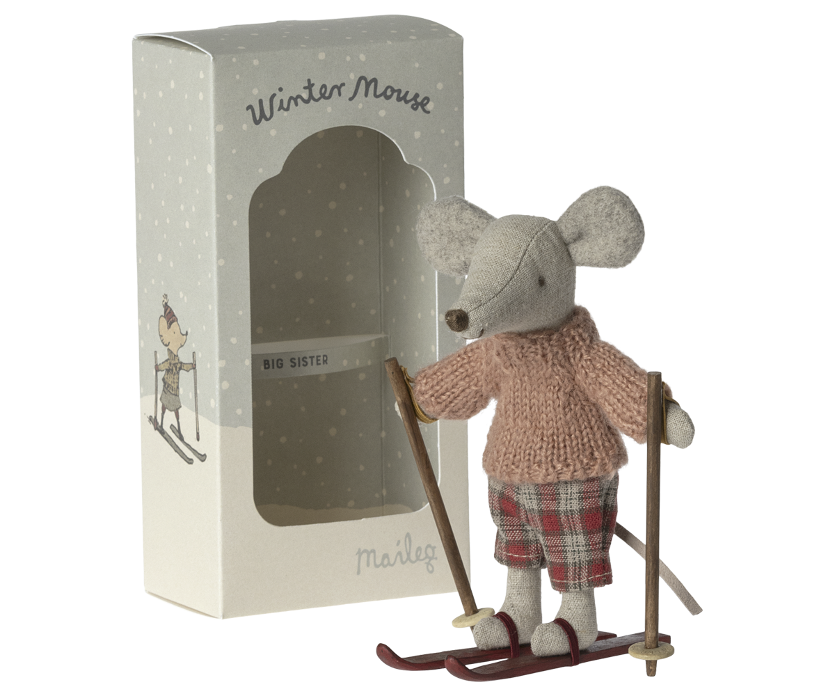 Maileg Wintermaus mit Ski-Set – grosse Schwester - Bild 3