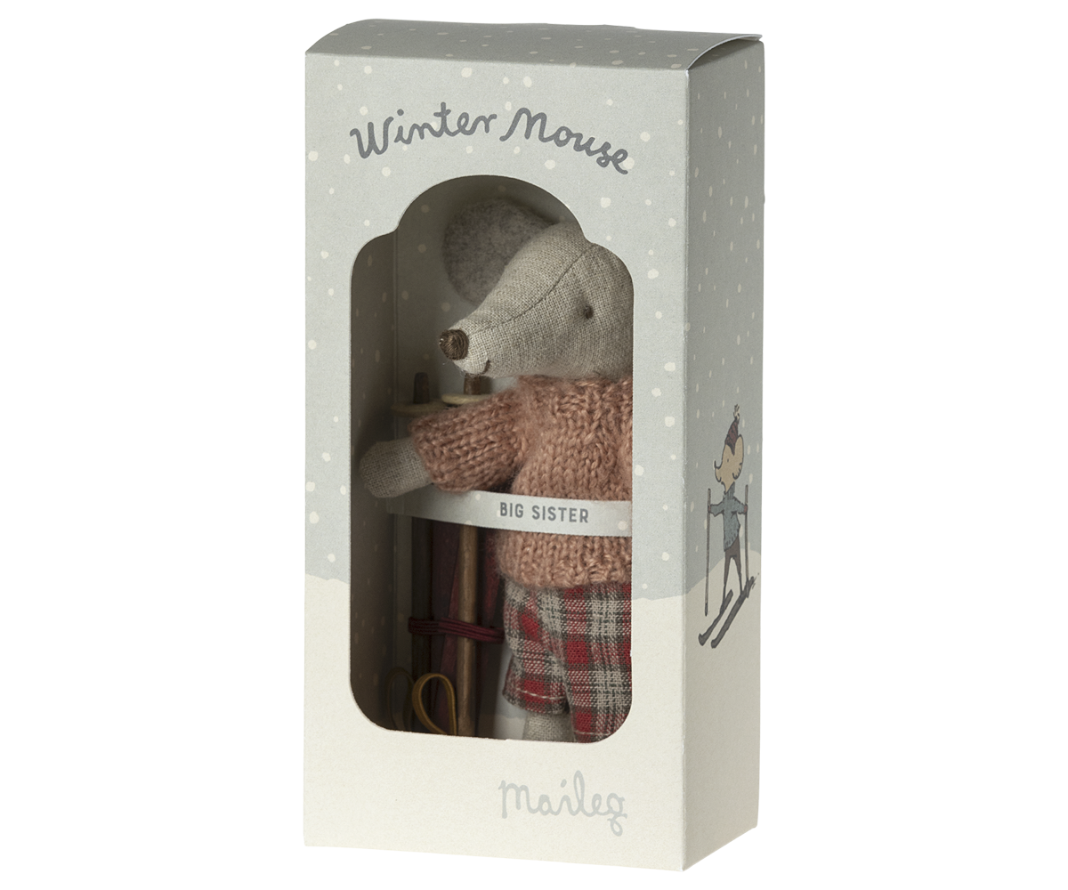 Maileg Wintermaus mit Ski-Set – grosse Schwester - Bild 4