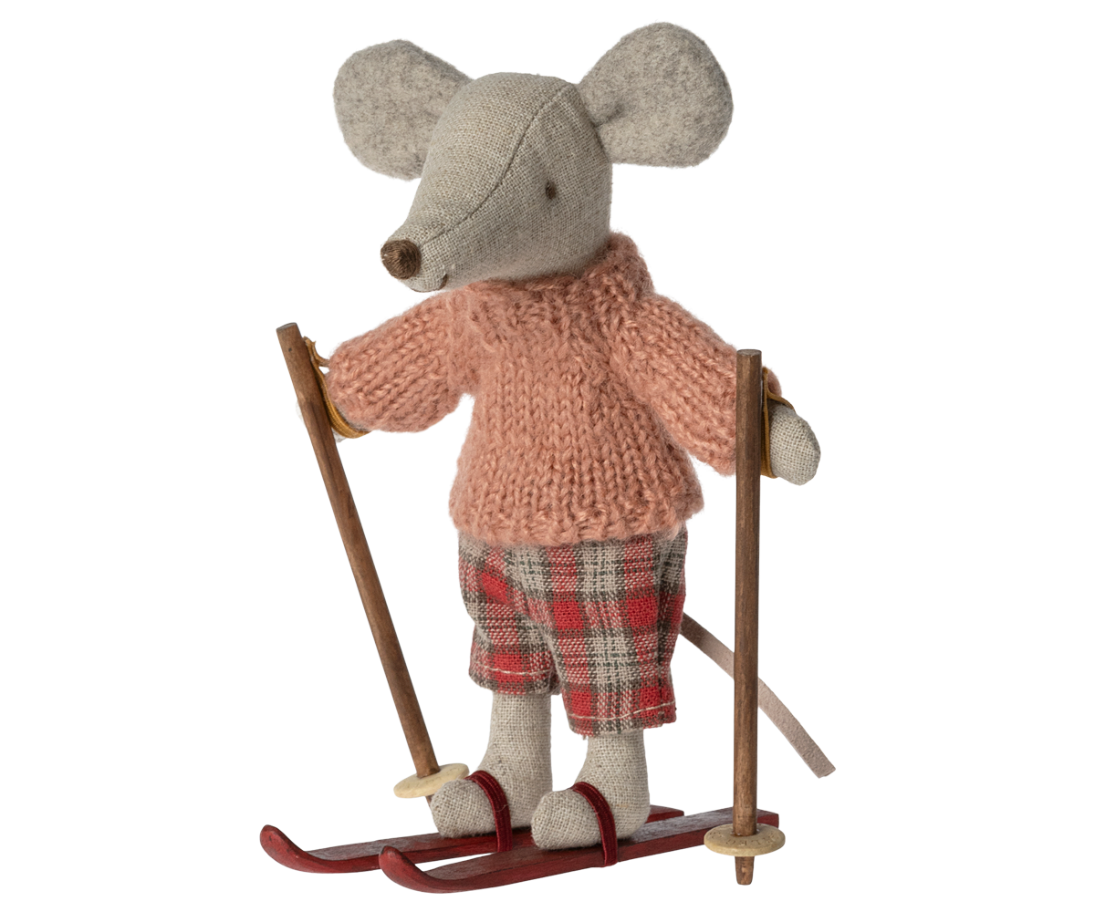Maileg Wintermaus mit Ski-Set – grosse Schwester - Bild 1