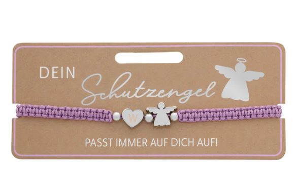 Armband Schutzengel  Initiale : W - Bild 1