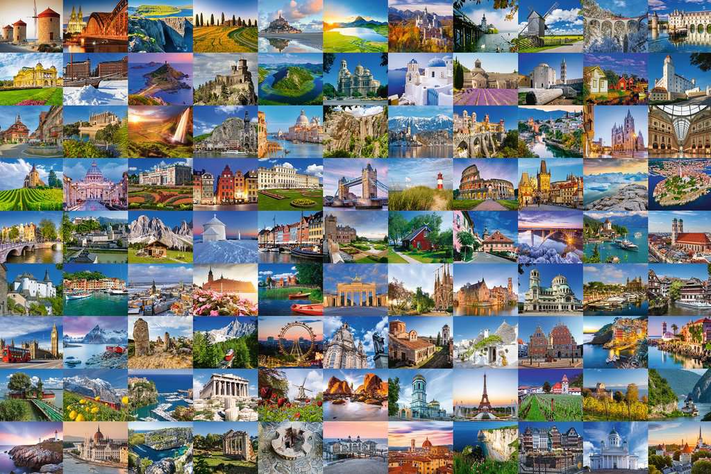 Puzzle 3000 Teile 99 Beautiful Places in Europe 17.080 - Bild 2