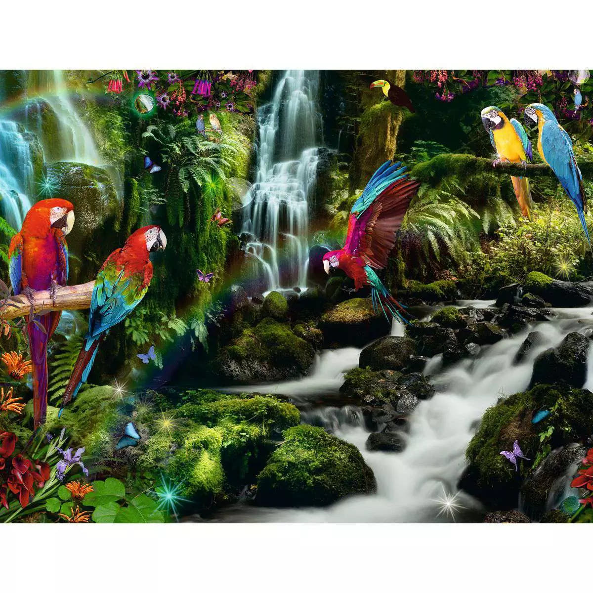 Puzzle 2000 Teile Bunte Papageien im Dschungel 17.111 - Bild 2