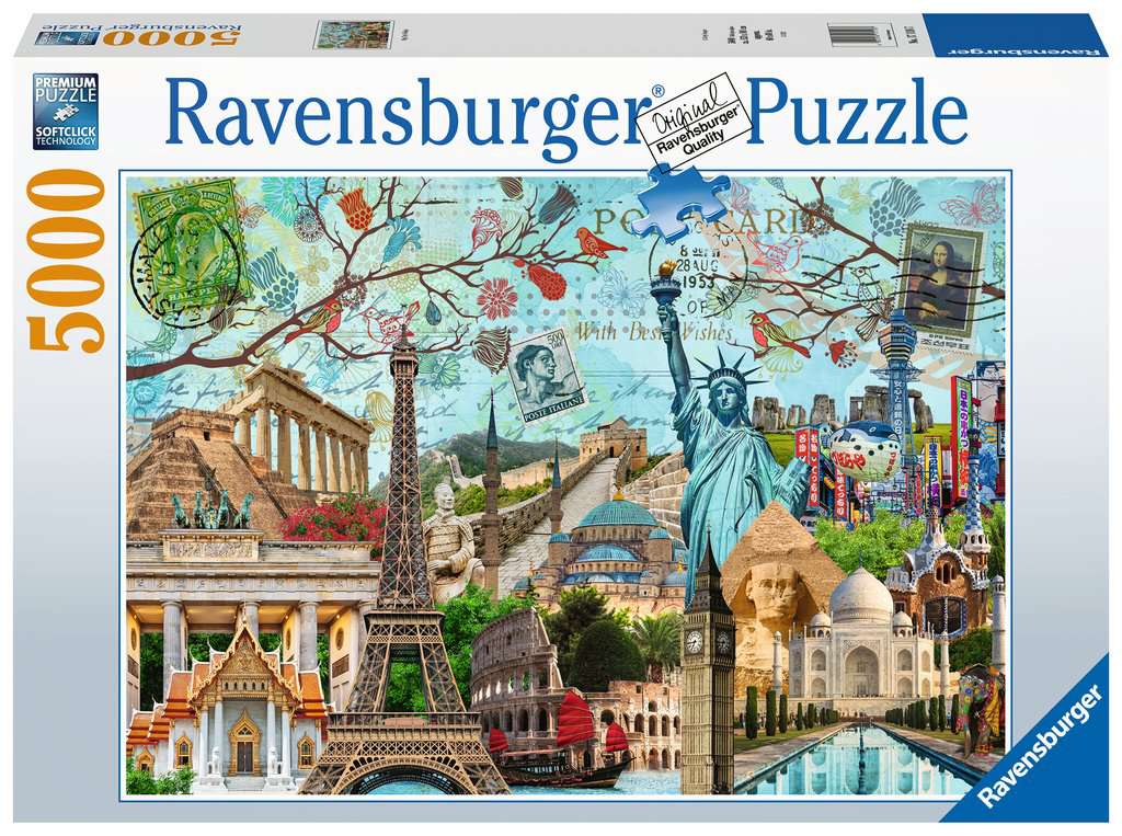 Puzzle 5000 Teile Big City Collage 17.118 - Bild 1