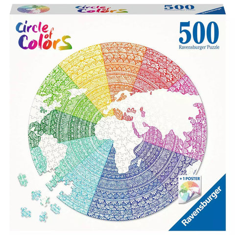 Verpackung Ravensburger Puzzle Circle of Colors Mandala 17168, 500 Teile