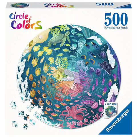Verpackung Ravensburger Puzzle Circle of Colors Ozean, 500 Teile, 17170
