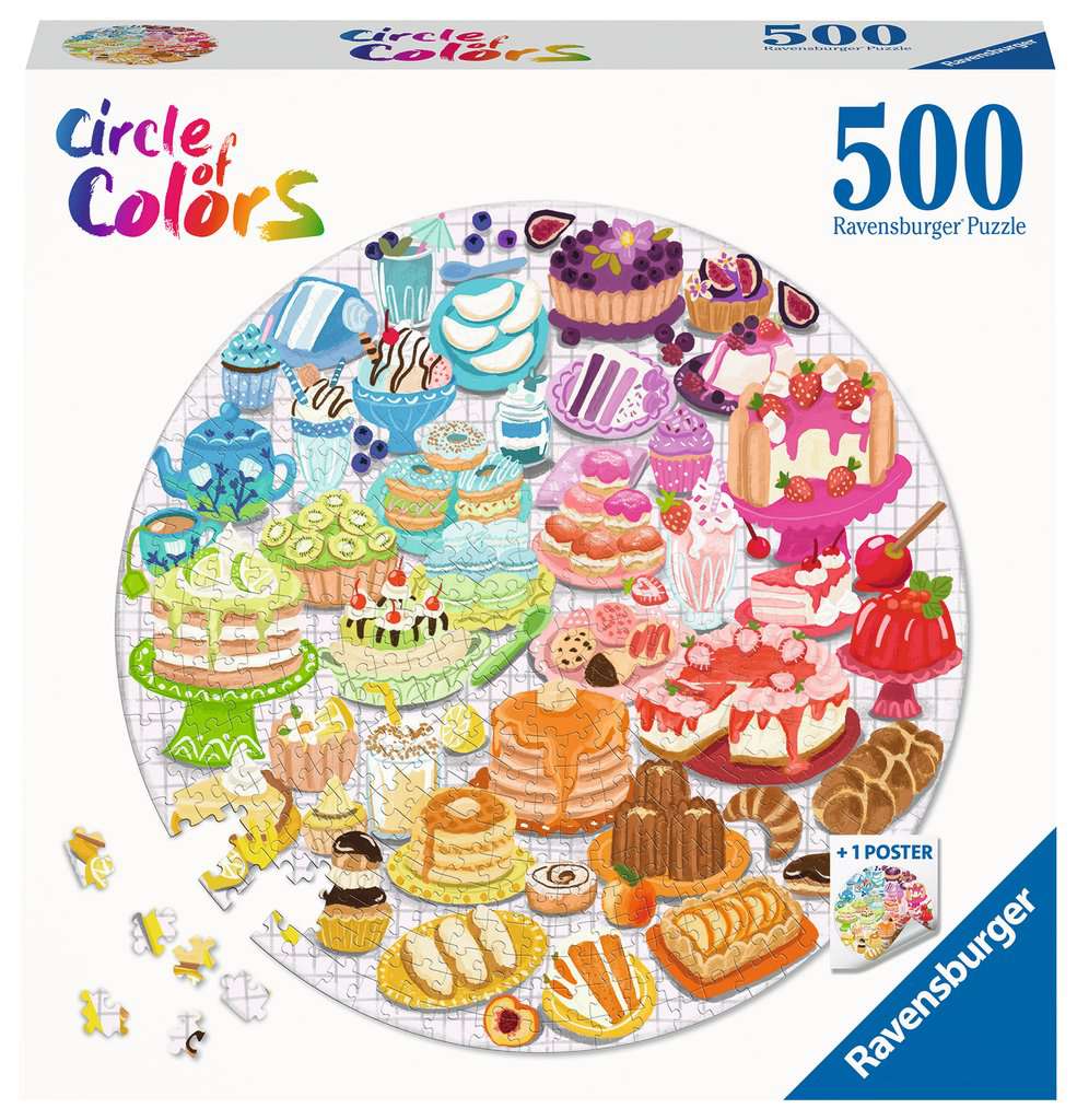 Puzzle 500 Teile Circle of Colors - Desserts & Pastries 017.171 - Bild 1