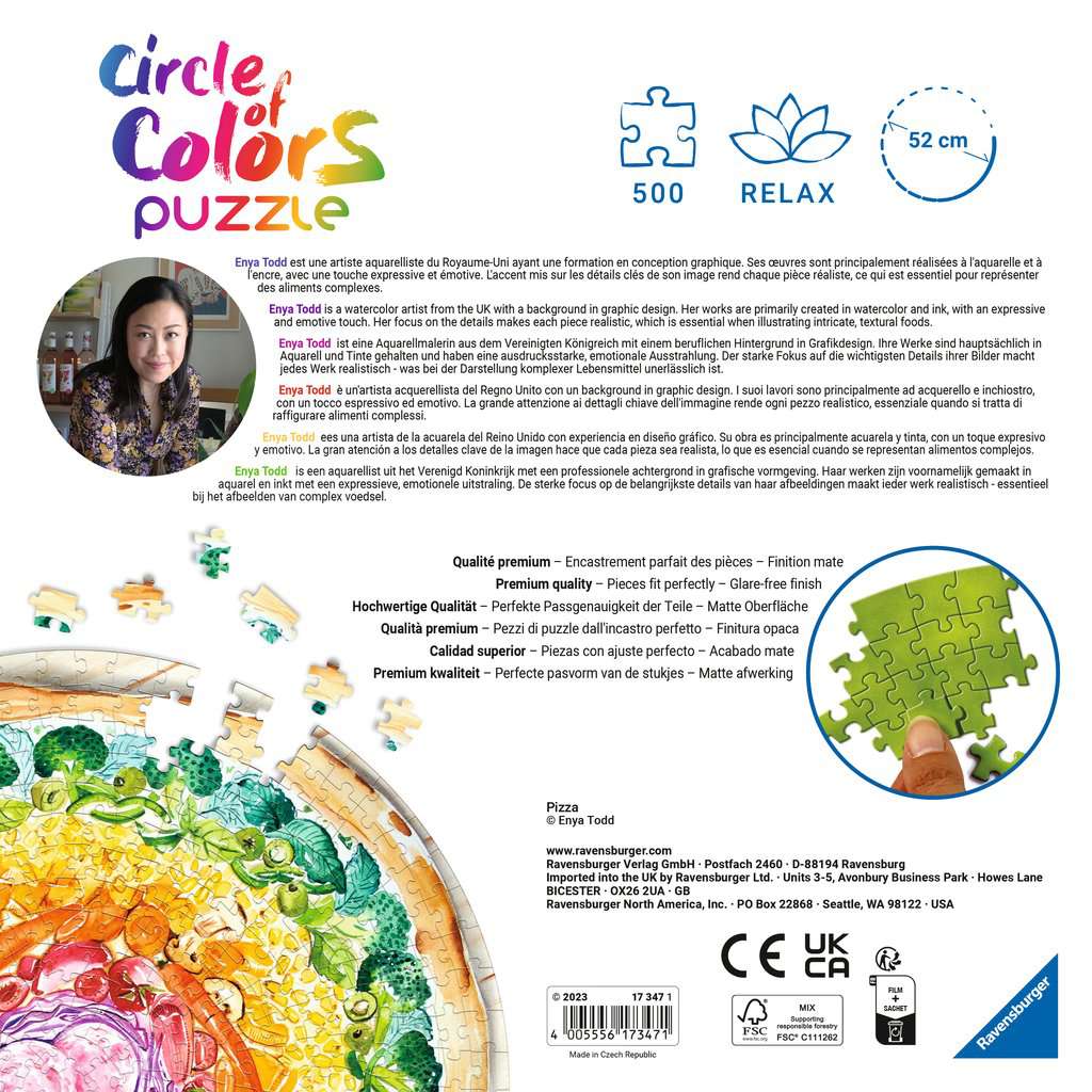 Puzzle 500 Teile Circle of Colors - Pizza 17.347 - Bild 2