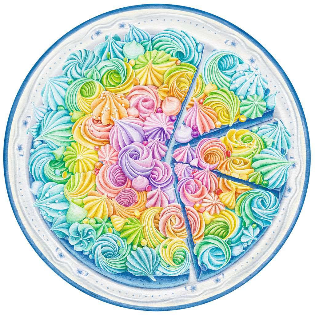 Puzzle 500 Teile Circle of Colors - Rainbow Cake 17.349 - Bild 3