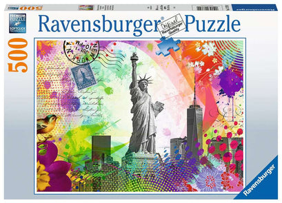 Puzzle 500 Teile Postkarte aus New York 17.379