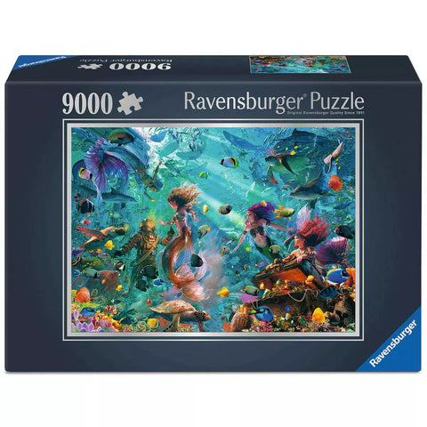Verpackung Ravensburger Puzzle Königreich unter Wasser, 9000 Teile