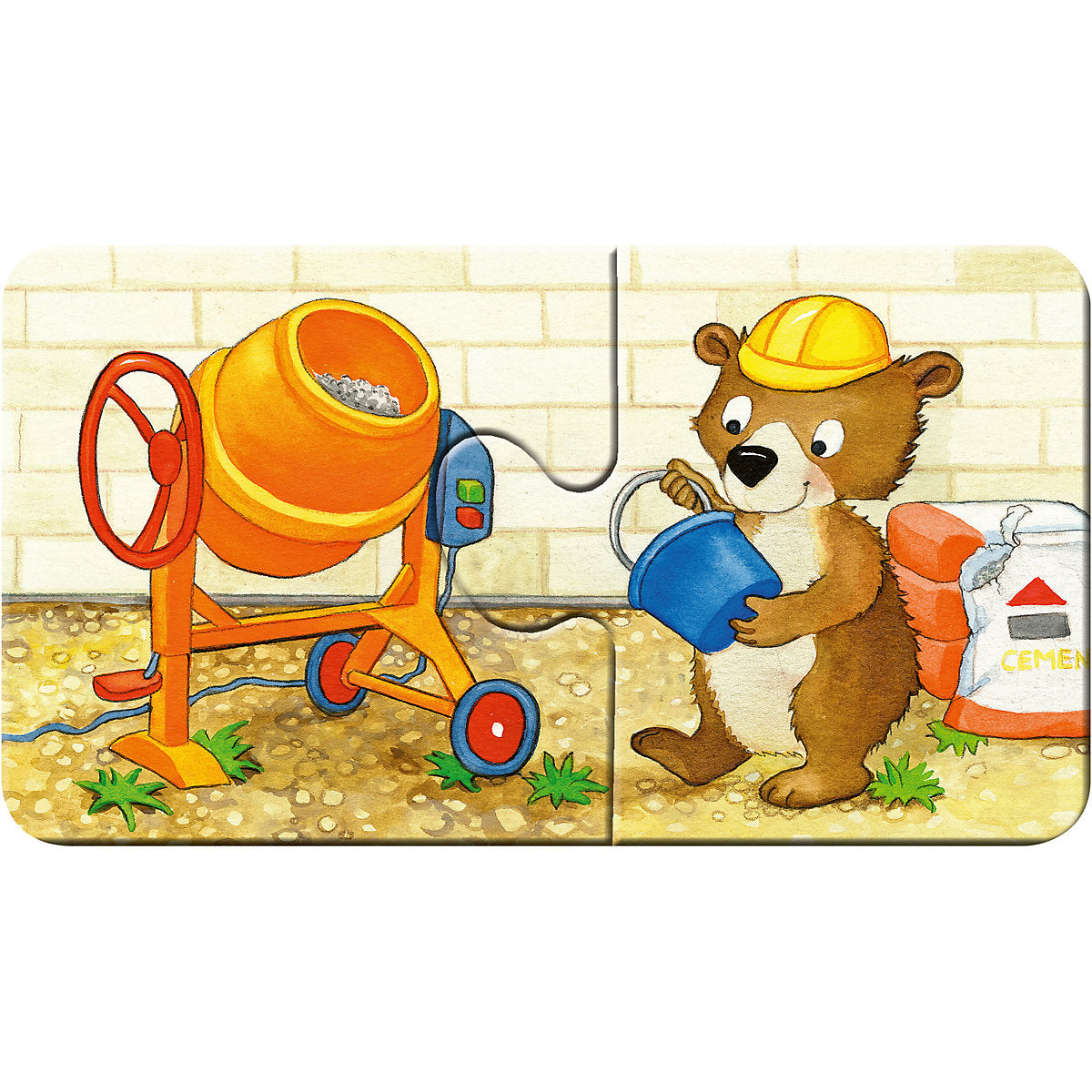 Puzzle Tierische Baustelle 9x2 - Bild 2