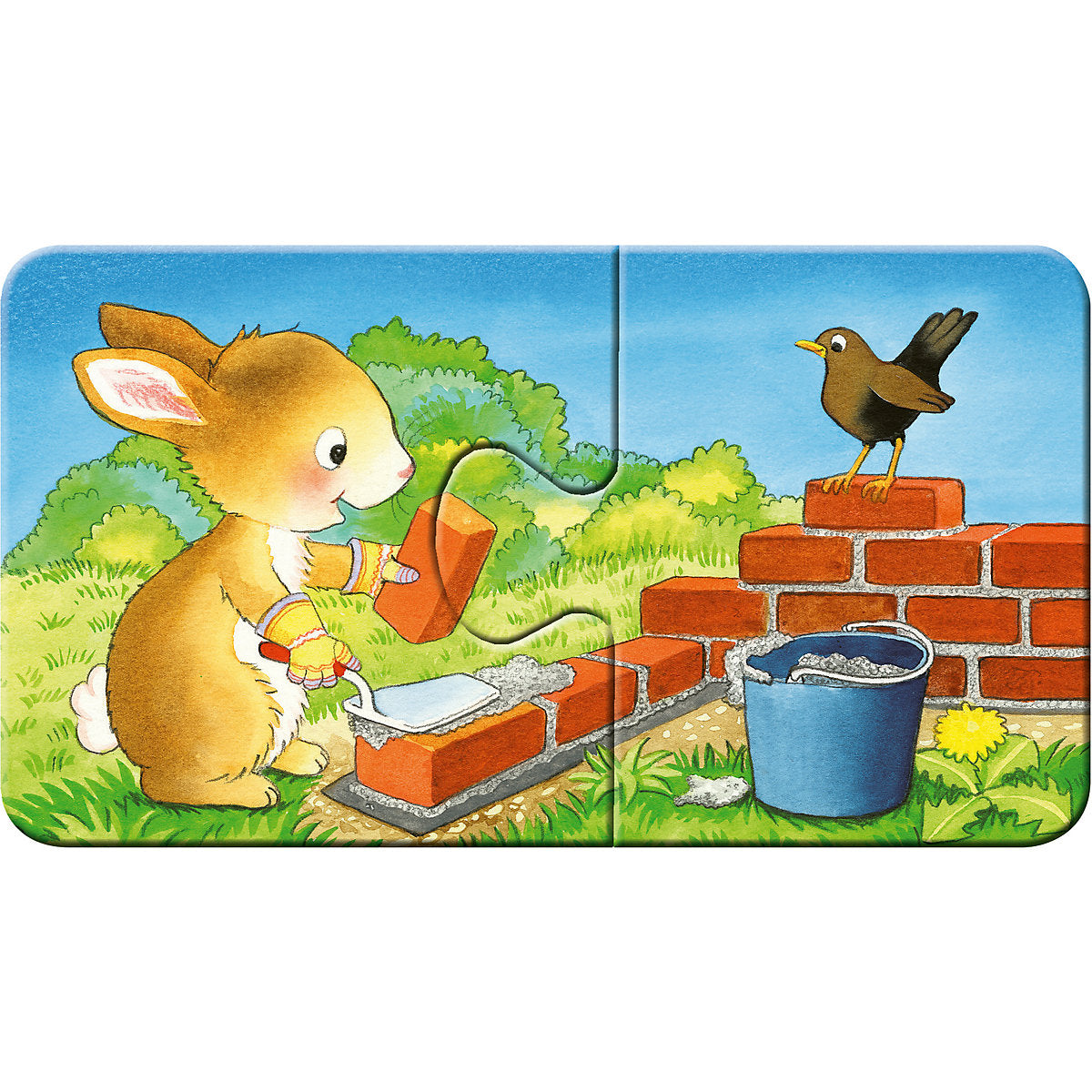 Puzzle Tierische Baustelle 9x2 - Bild 3
