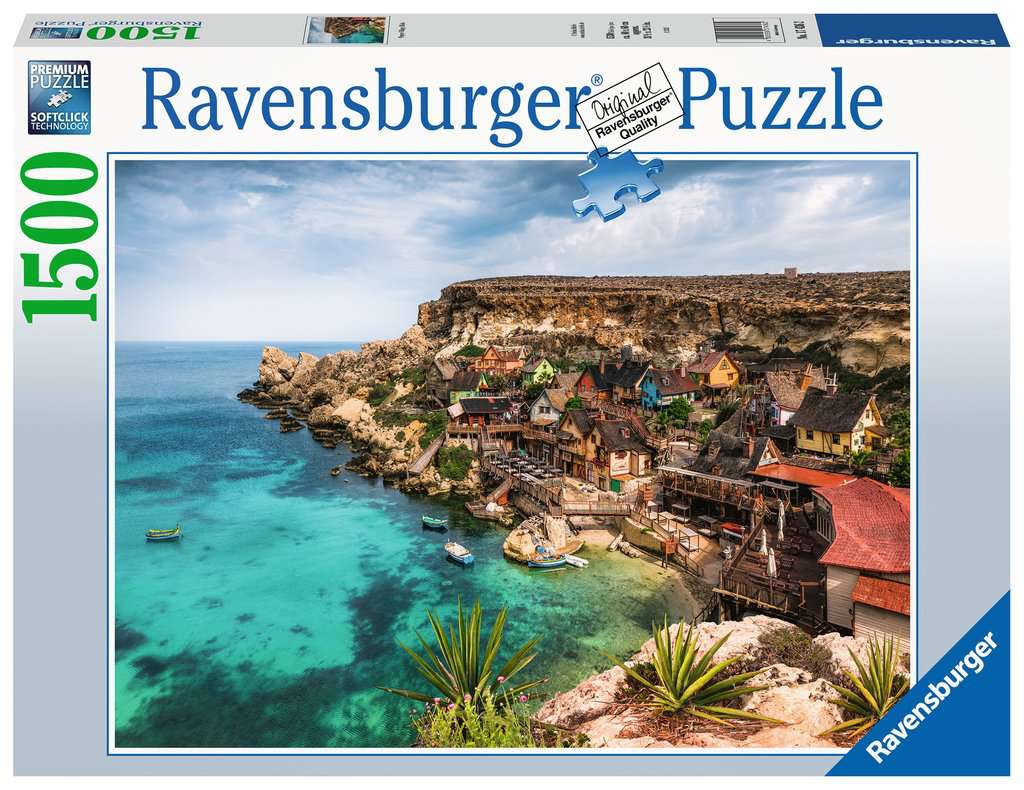 Puzzle 1500 Teile Popey Village Malta 17.436 - Bild 1