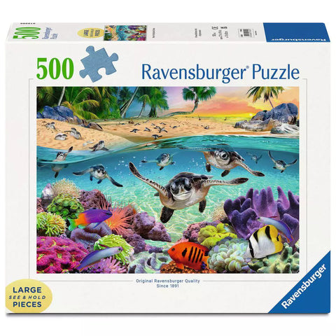 Verpackung Ravensburger Puzzle Meeresschildkröten 17456 mit 500 Teilen