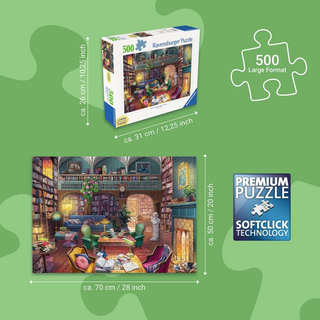 Puzzle 500 Magische Bücherwelt 17.459 - Bild 3