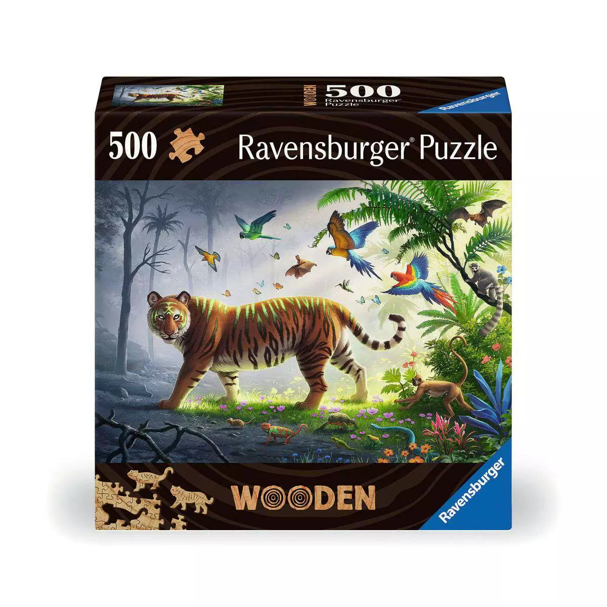 Wooden Puzzle Tiger im Dschungel 500 Teile 17.514 - Bild 1
