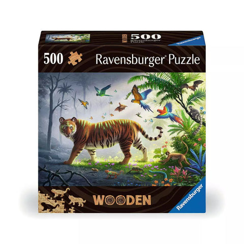 Verpackung Holzpuzzle 500 Teile Tiger im Dschungel 17514, Wooden