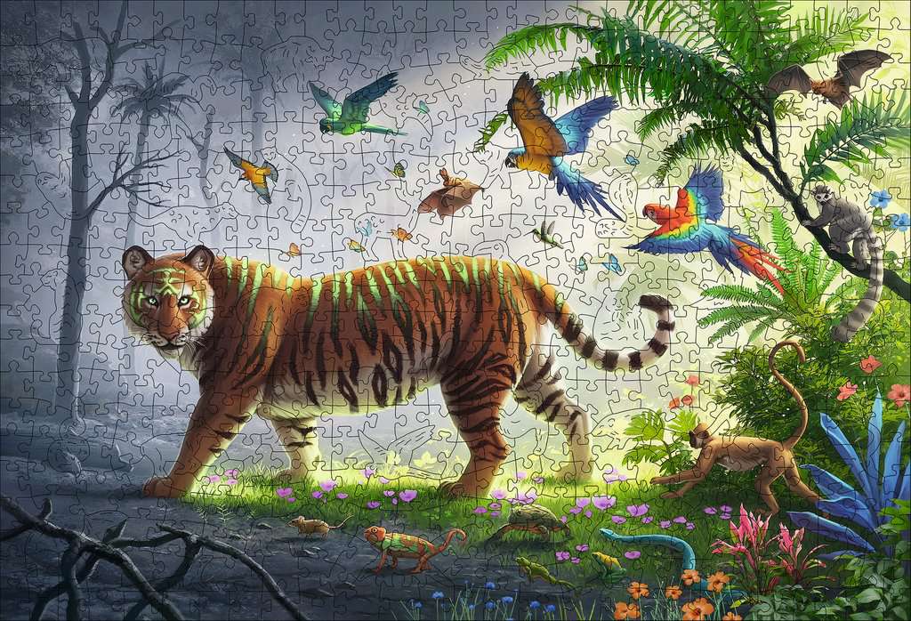 Wooden Puzzle Tiger im Dschungel 500 Teile 17.514 - Bild 2