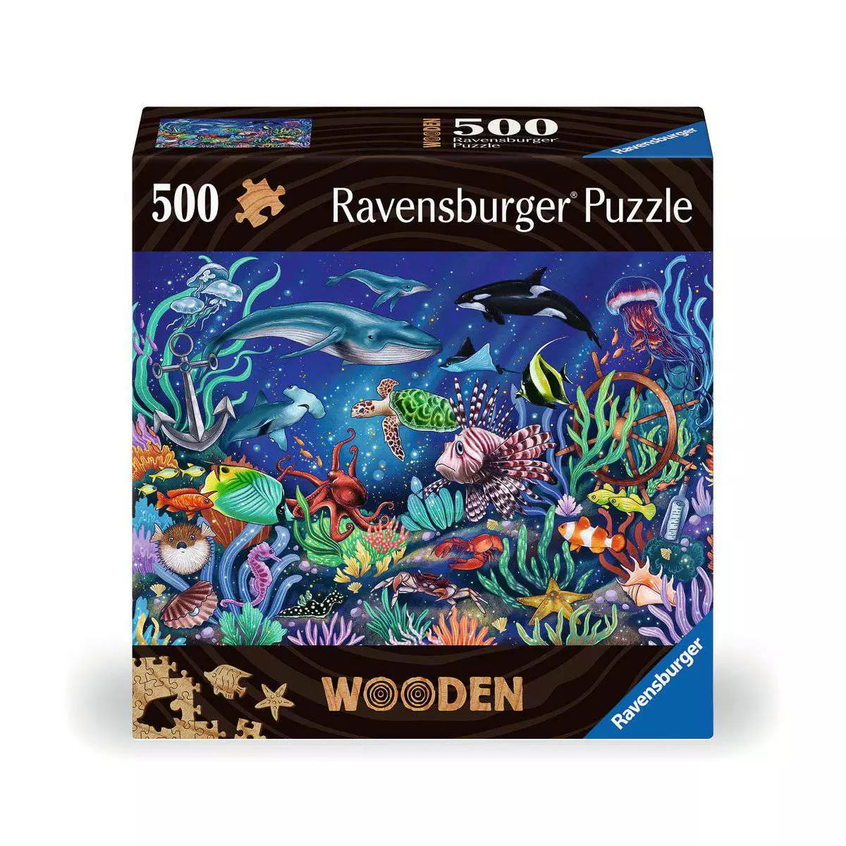 Wooden Puzzle 500 Teile Unten im Meer 17.515 - Bild 1