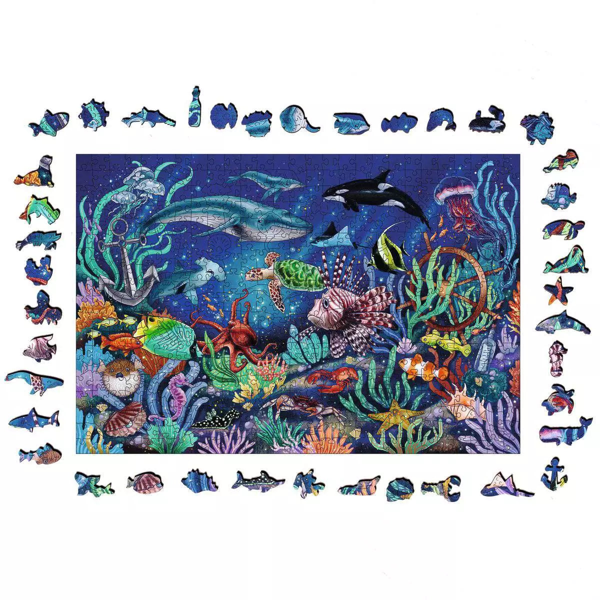 Wooden Puzzle 500 Teile Unten im Meer 17.515 - Bild 3
