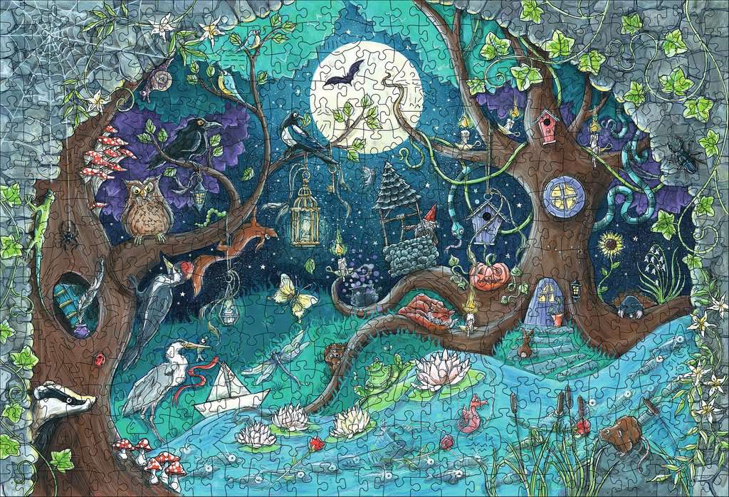Wooden Puzzle 500 Teile Fantasy Forest 17.516 - Bild 2