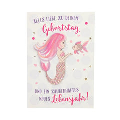 Geburtstagskarte Meerjungfrau