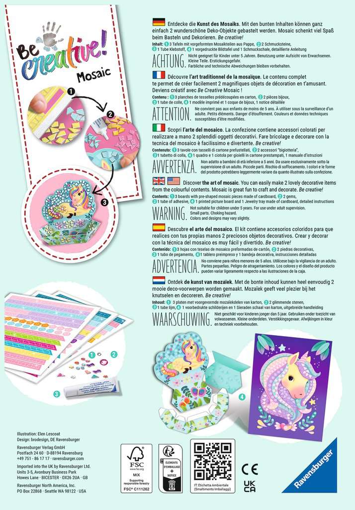 Be Creative Mosaic Unicorn 18.238 - Bild 6