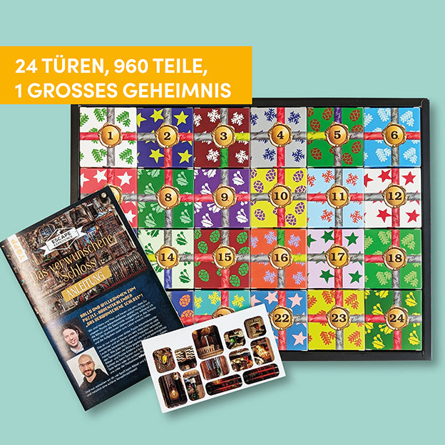 TOPP Puzzle-Rätsel-Adventskalender Das verwunschene Schloss - Bild 2