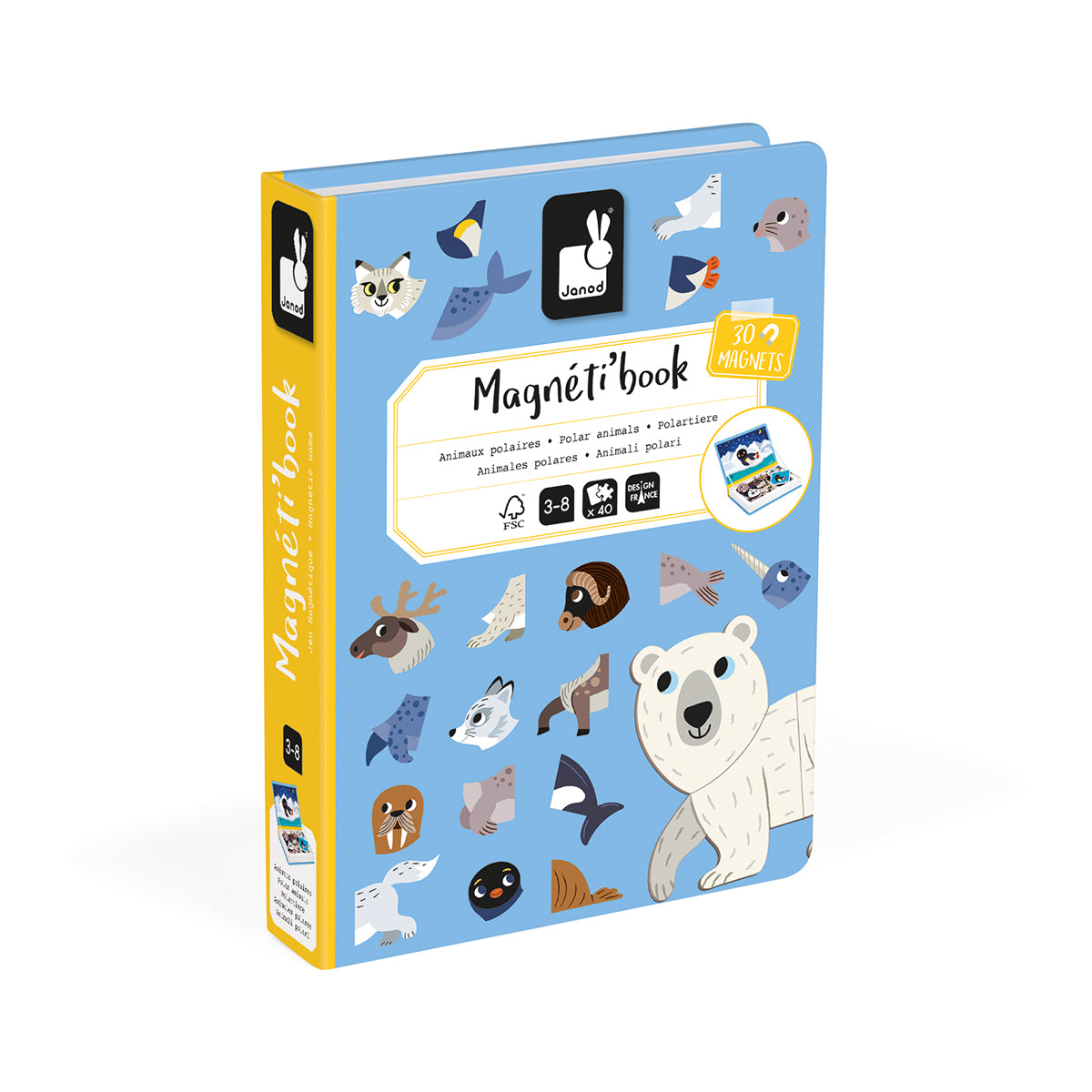 Janod  Magnetbuch Polartiere - Bild 1