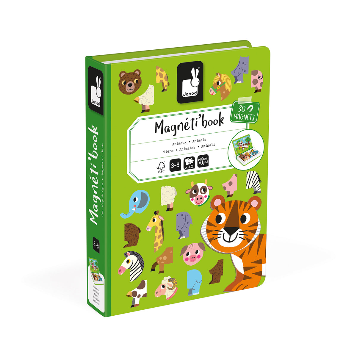 Janod  Magnetbuch Tiere - Bild 1