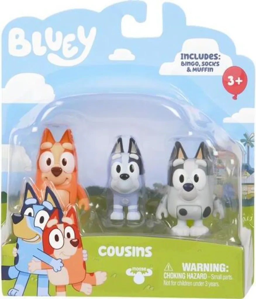 BLUEY Figuren 3er Pack - Cousins - Bild 2