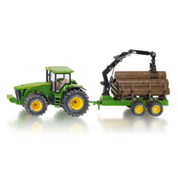 Siku Traktor mit Forstanhänger 01.954