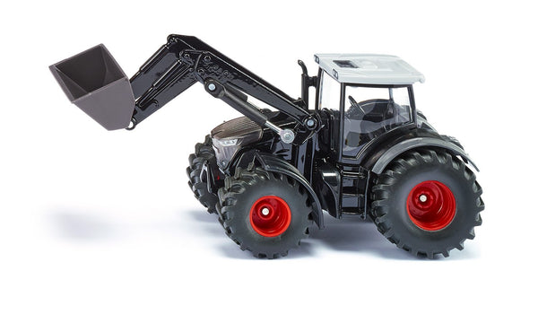 Siku Fendt 942 Vario 1990 in Schwarz mit Frontlader, Seitenansicht