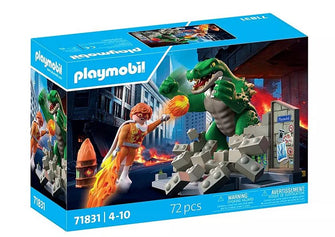 PLAYMOBIL Action Helden - Showdown mit der Riesenechse 71831