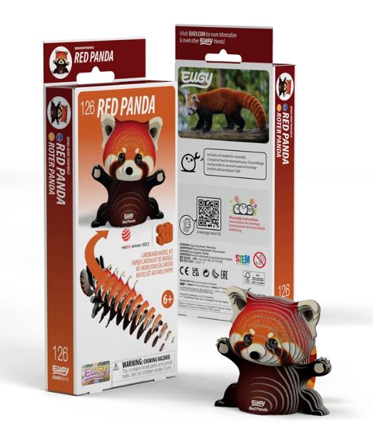3D Bastelset Biber Roter Panda - Bild 1