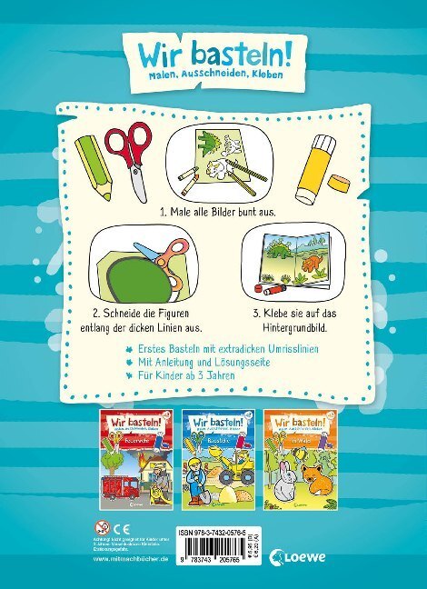Wir basteln! - Malen, Ausschneiden, Kleben - Dinos - Bild 2