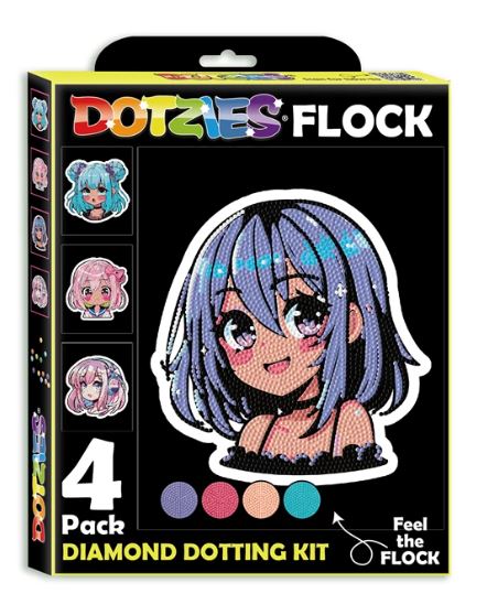 Diamond Painting Neon Anime Mädchen - Bild 1