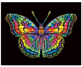 Diamond Painting Neon Schmetterling