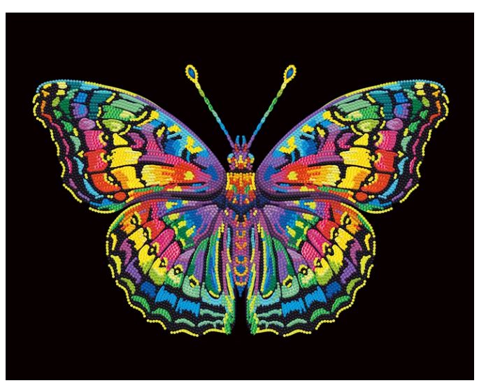 Diamond Painting Neon Schmetterling - Bild 1