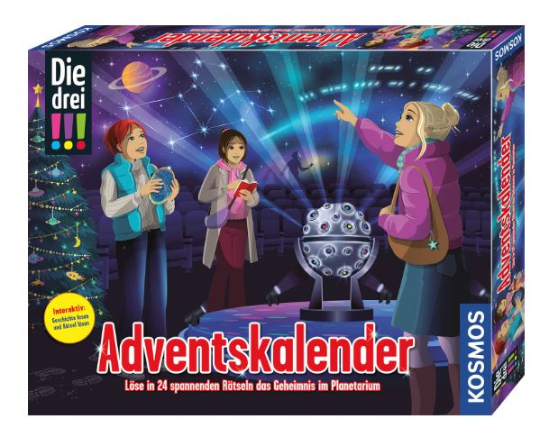 Die drei !!!  Adventskalender , das Geheimnis im Planetarium - Bild 1