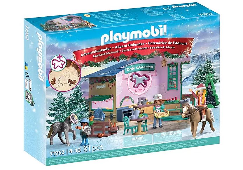 PLAYMOBIL Adventskalender Weihnachtsbacken im Reitercafé 71952 - Bild 1