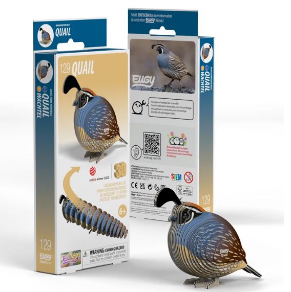 3D Bastelset Wachtel - Bild 1