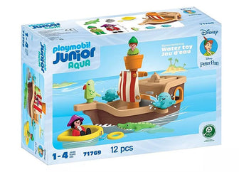 PLAYMOBIL JUNIOR & Disney: Peter Pans Piratenschiff mit Wasserspritzspass 71769