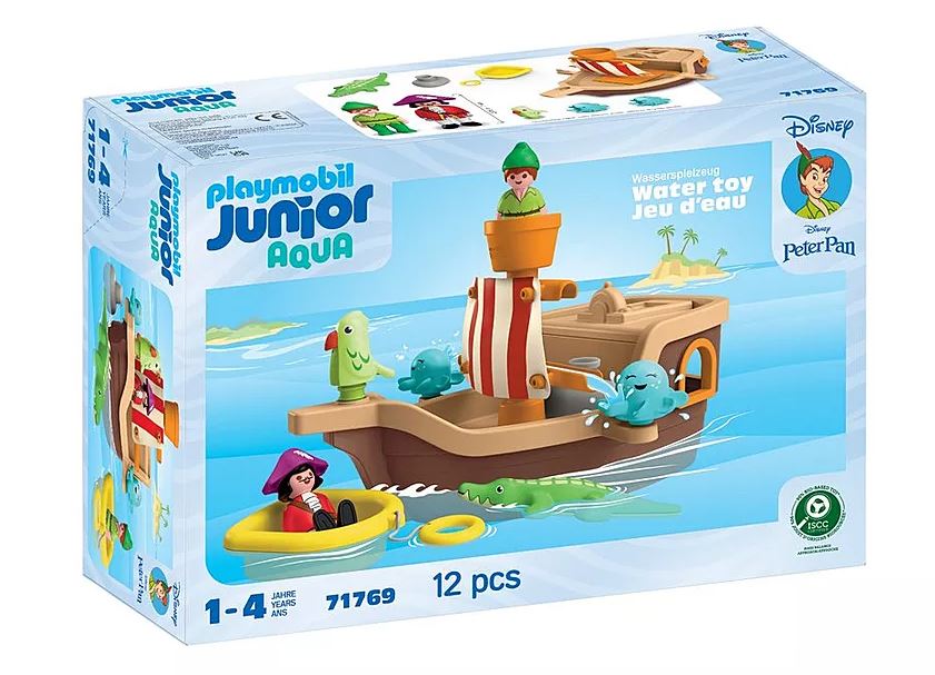 PLAYMOBIL JUNIOR & Disney: Peter Pans Piratenschiff mit Wasserspritzspass 71769 - Bild 1