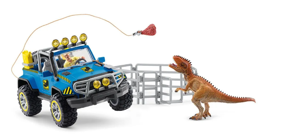 Schleich Dinosaurs Geländewagen mit Dino-Aussenposten 41464 - Bild 1
