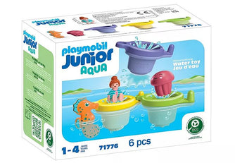 PLAYMOBILJUNIOR AQUA: Schwimmbecher mit Wasserspass 71776