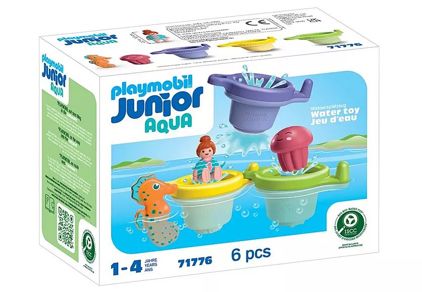 PLAYMOBILJUNIOR AQUA: Schwimmbecher mit Wasserspass 71776 - Bild 1