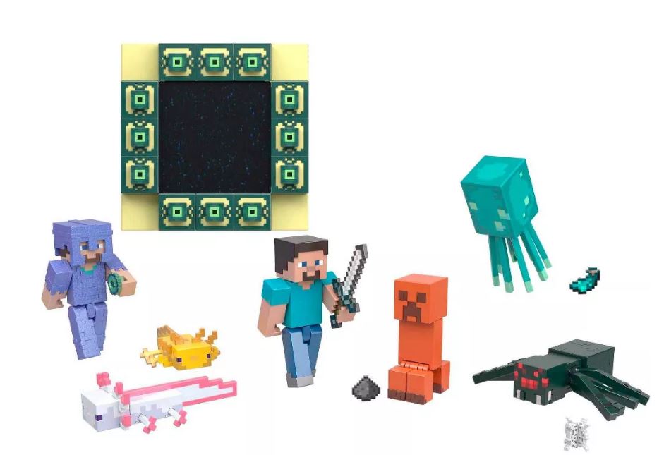 Minecraft Figur Axolotls Gold & White - Bild 4