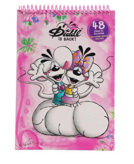 Diddl Malbuch A4, rosa - Bild 1